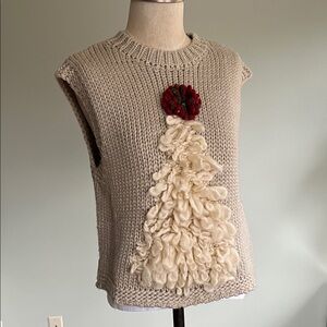 Zara Taupe Knit Sleeveless/Vest